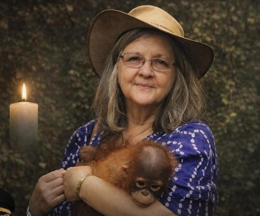 Prof Birute Mary Galdikas semasa hidup.IG BIRUTE