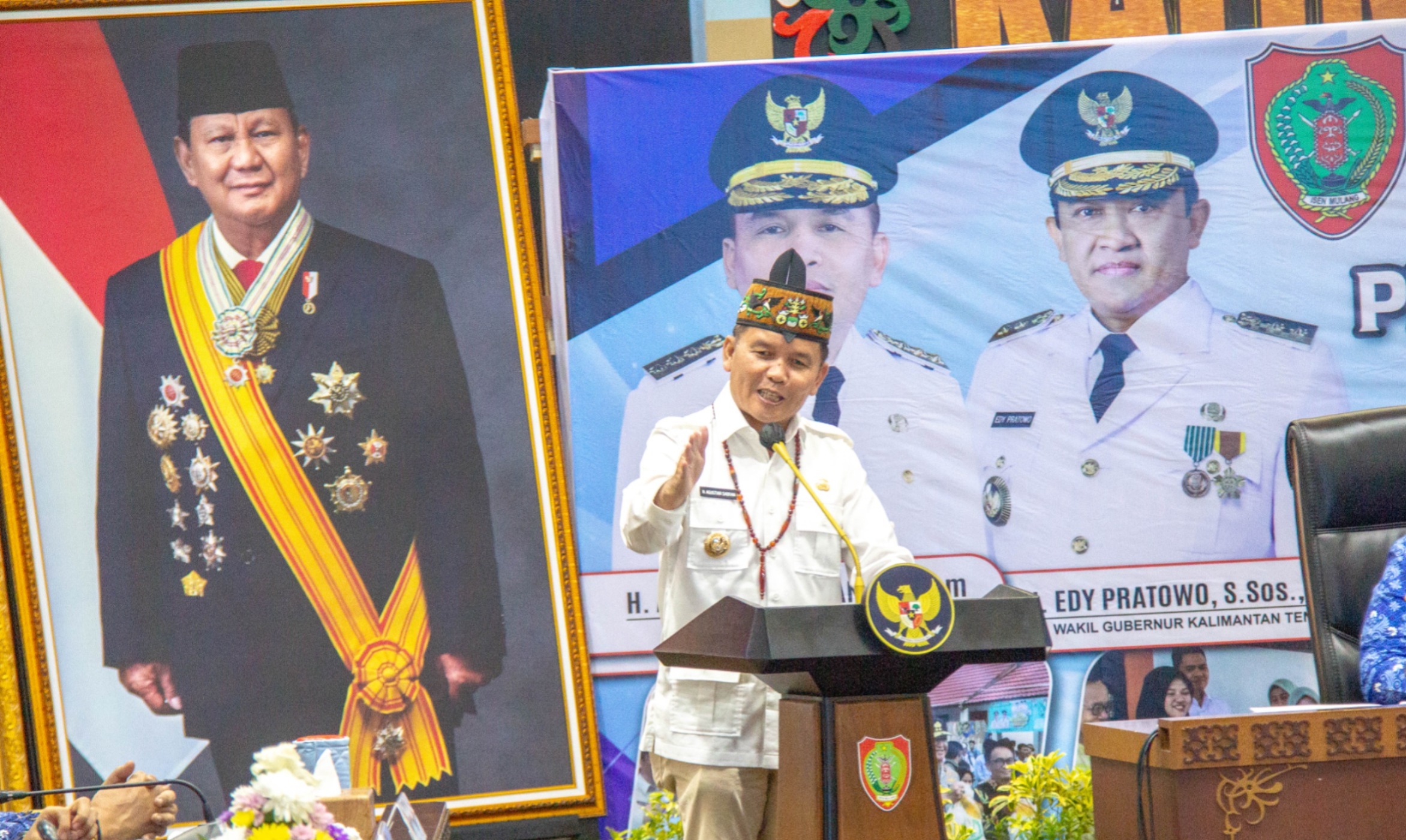 Gubernur H Agustiar Sabran berbicara soal pertambangan rakyat di Kalteng. ARIEF PRATHAMA/KALTENG POS
