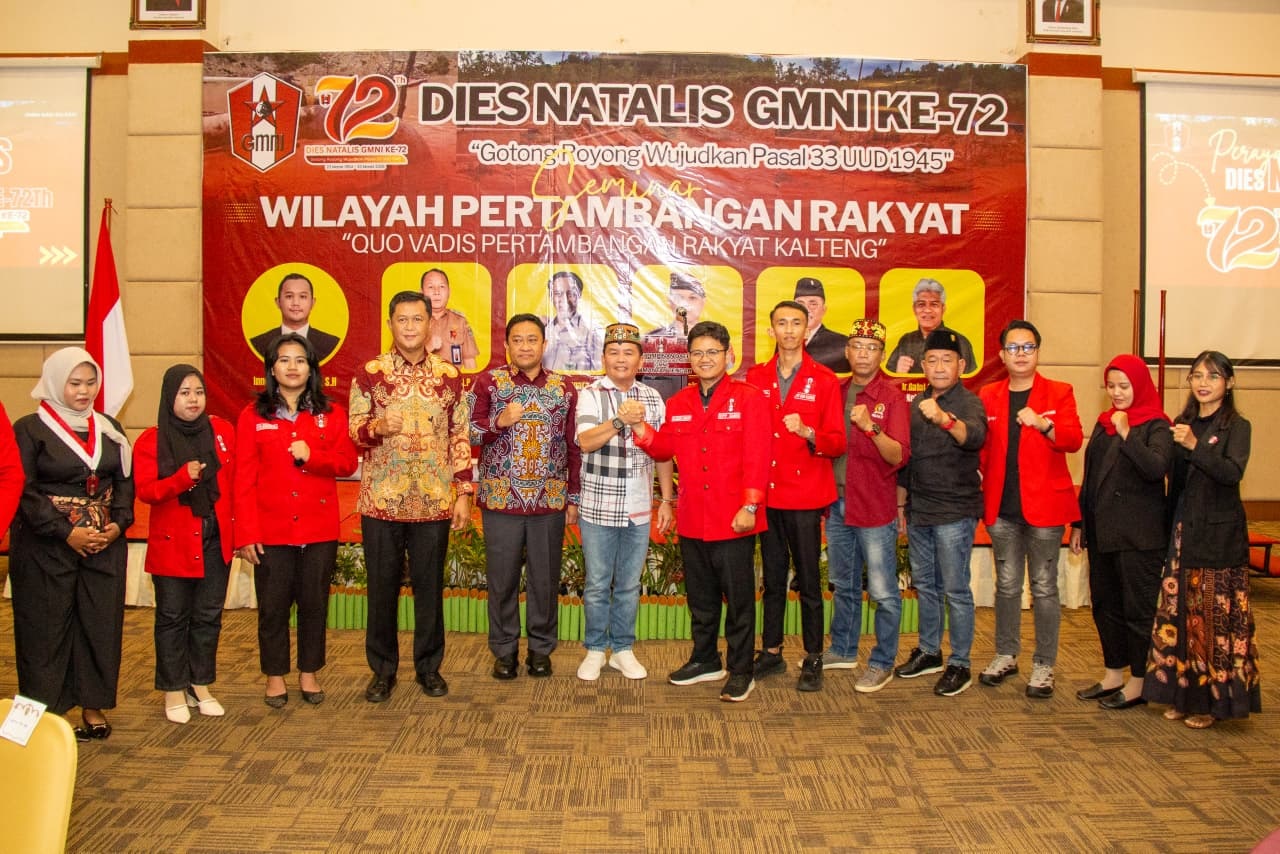 Gubernur Kalteng Agustiar Sabran menghadiri HUT ke-72 DPD GMNI Kalimantan Tengah