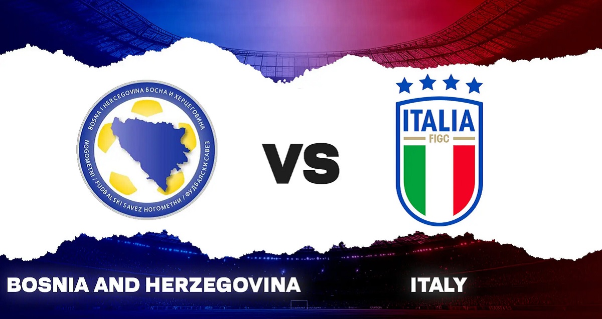 Timnas Bosnia-Herzegovina bersiap menjajal kekuatan Italia di Stadion Bilino Polje dalam laga final play-off kualifikasi Piala Dunia 2026 zona Eropa, Rabu (1/4) dini hari WIB. (Sumber: khelnow.com)