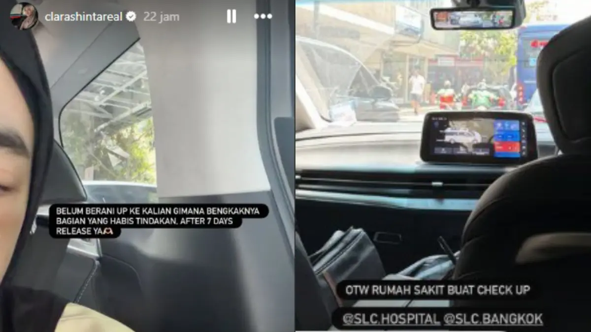 Clara Shinta ke rumah sakit setelah pergoki suaminya selingkuh.