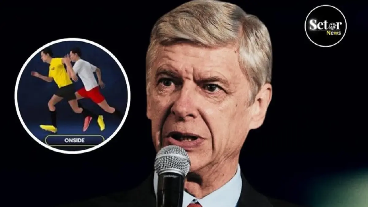 Revolusi aturan offside yang diprakarsai Arsène Wenger dan didorong oleh FIFA bersama IFAB memicu perdebatan sengit di berbagai penjuru. (Sumber: Instagram@setornews.ofc)