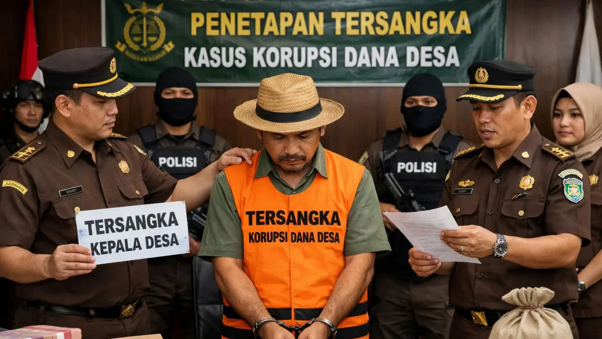 Ilustrasi penetapan tersangka kepala desa.