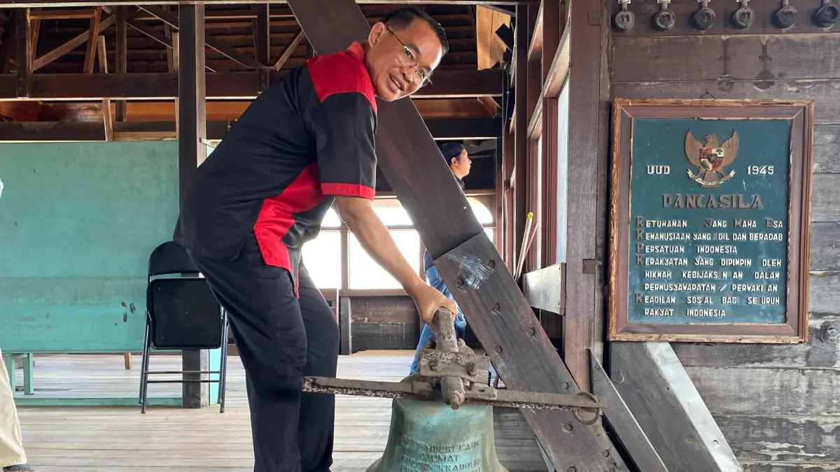 Lonceng dari Swiss.MIFTAHUL ILMA/KALTENGPOS.JAWAPOS.COM