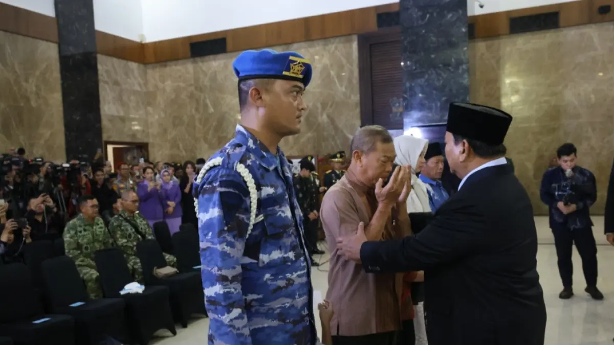 Prabowo sampaikan duka ke keluarga prajurit.SETPRES