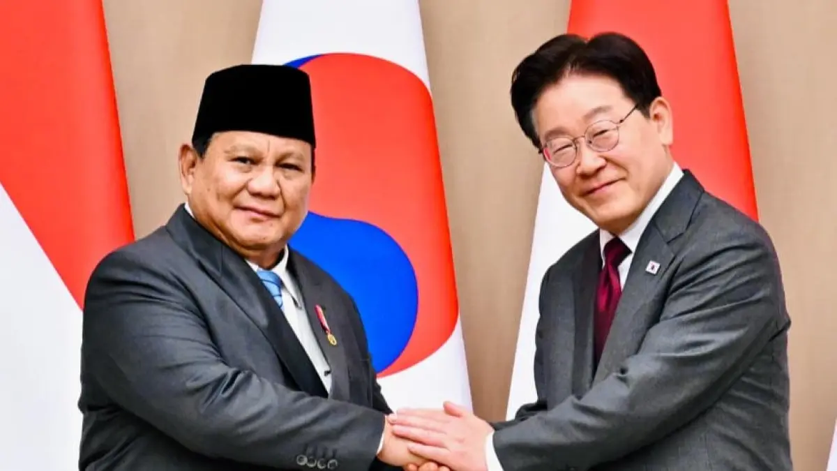 Presiden Prabowo saat kunjungan ke Korsel. SETPRES