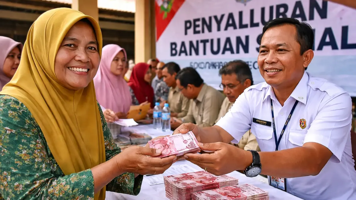 Bansos dari pemerintah akan cair pada April.AI