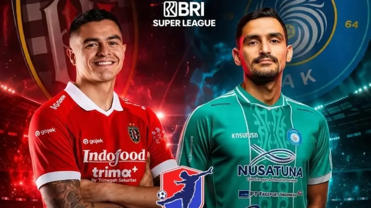 Bali United bersiap menjajal kekuatan PSBS Biak di Stadion Kapten I Wayan Dipta dalam laga lanjutan BRI Super League 2025/2026, Senin (6/4/2026) malam WIB. (Sumber: Instagram@kconk_arie)