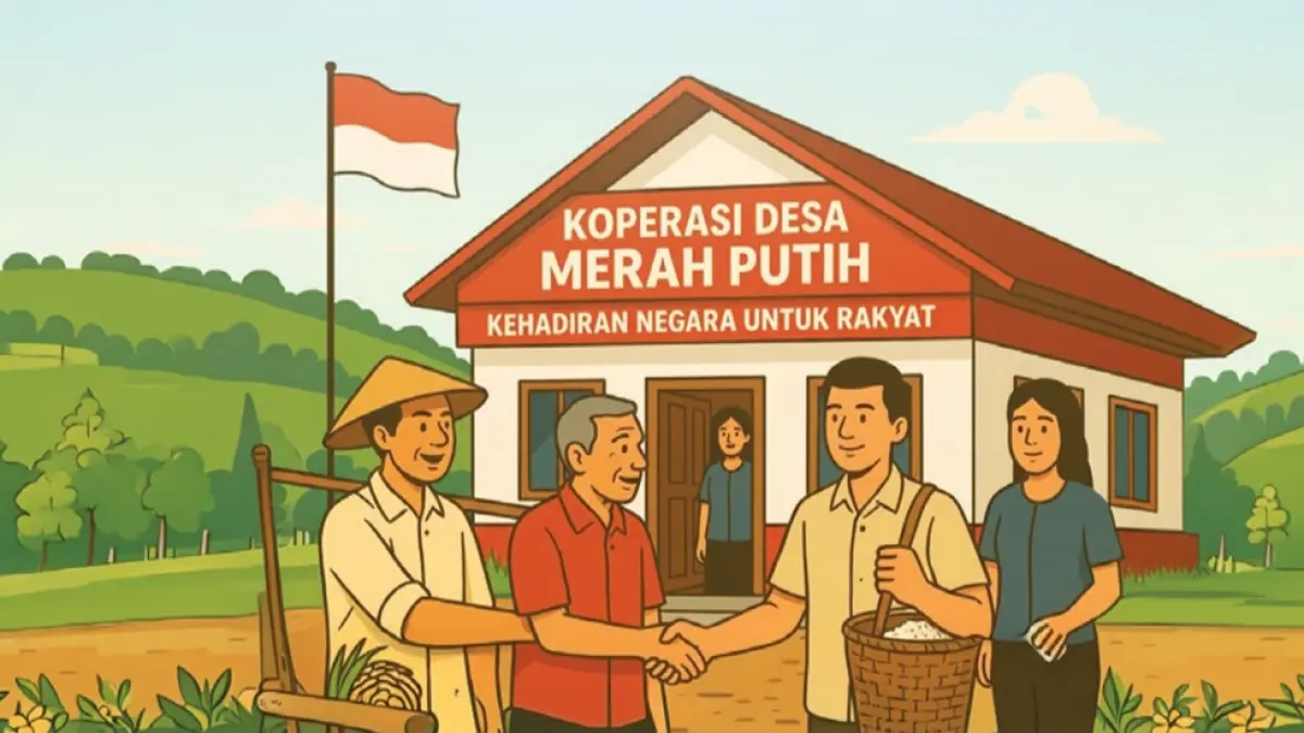 Ilustrasi Koperasi Desa Merah Putih.
