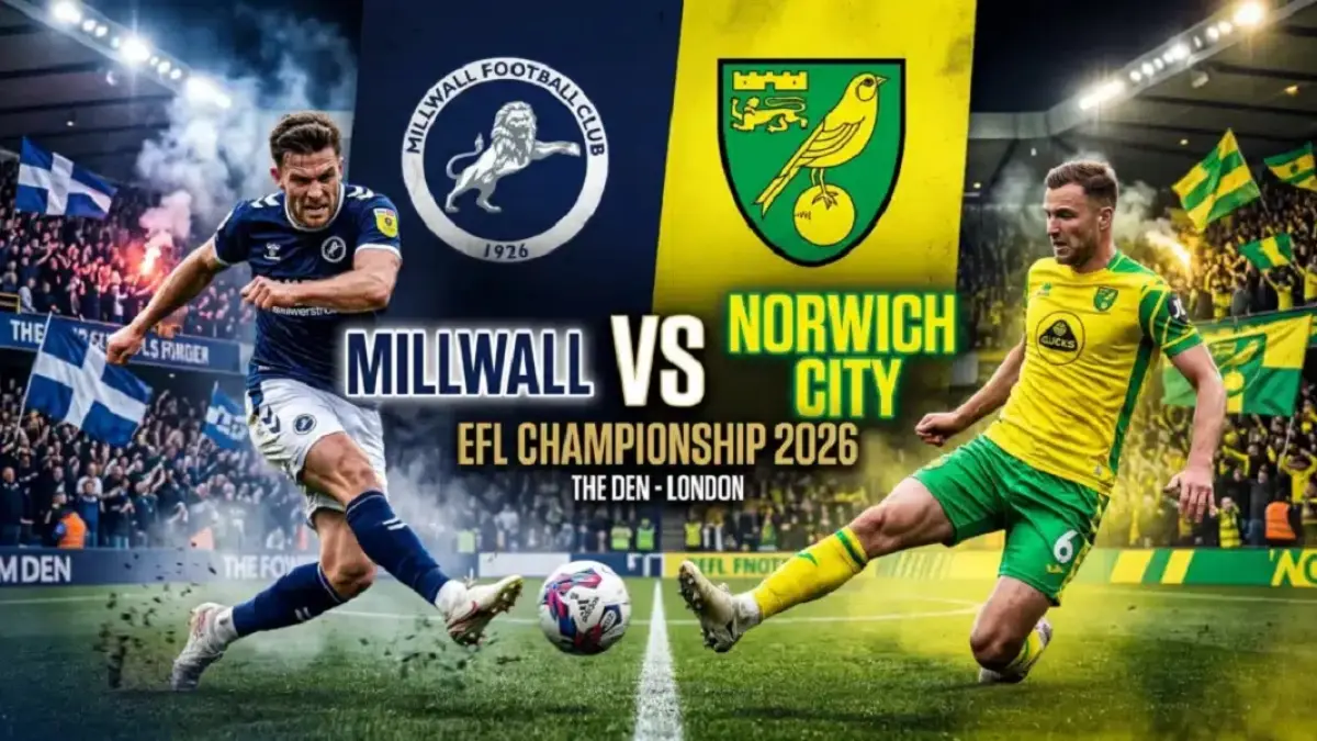 Millwall bersiap menjajal kekuatan Norwich City di Stadion The Den dalam laga lanjutan EFL Championship 2025/2026, Senin (6/4/2026) malam WIB. (Sumber: cricgram.com)