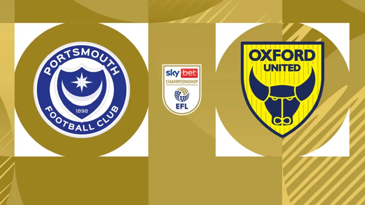 Portsmouth bersiap menjajal kekuatan Oxford United di Stadion Fratton Park dalam lanjutan EFL Championship 2025/2026, Senin (6/4/2026) malam WIB. (Sumber: content.astro.com.my)