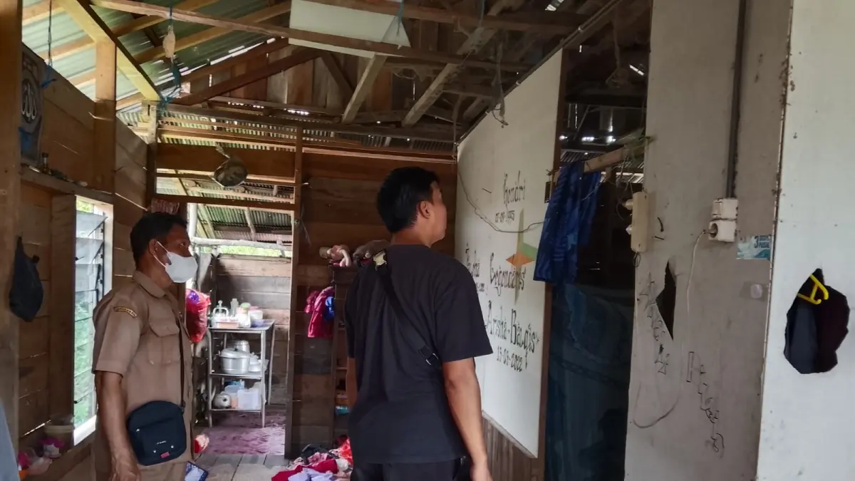 Lokasi pria diduga gantung diri.HUMAS