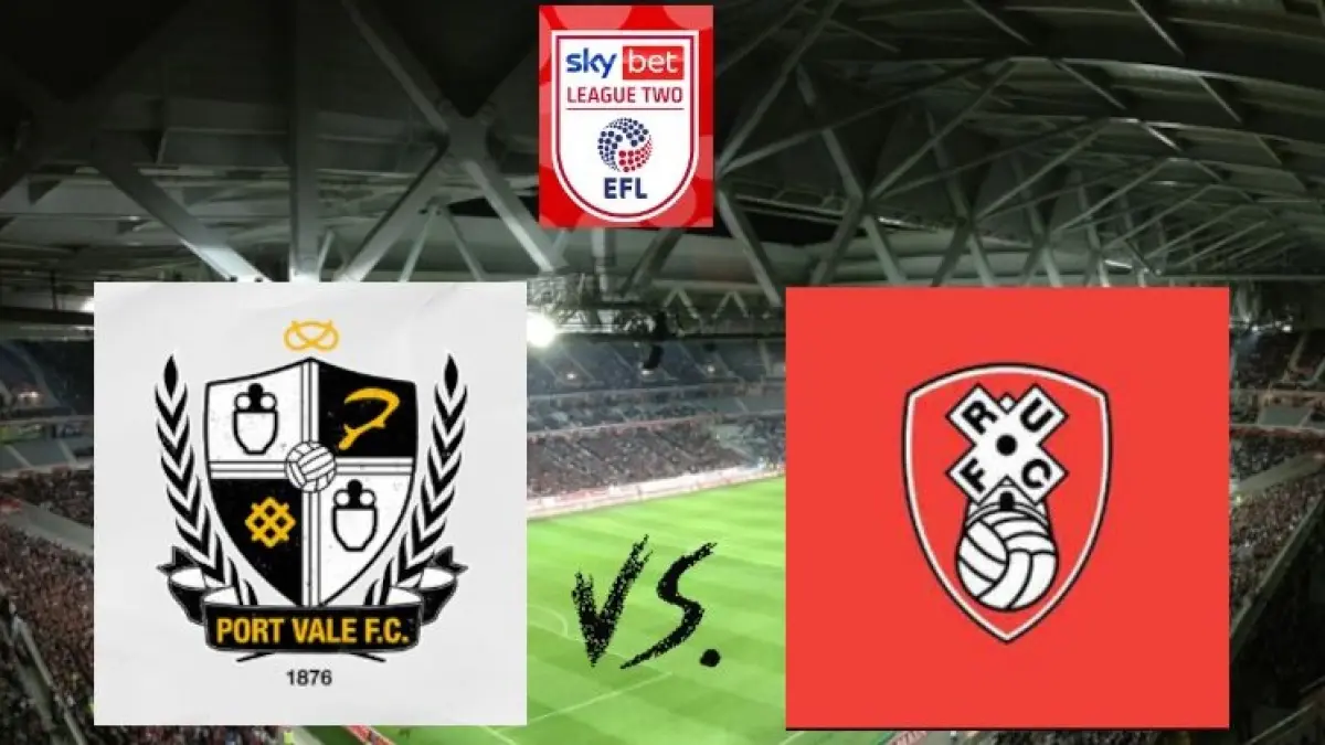 Port Vale bersiap menjajal kekuatan Rotherham United di Stadion Vale Park dalam laga lanjutan EFL League One 2025/2026, Rabu (8/4/2026) dini hari WIB. (Sumber: tipplap.hu)