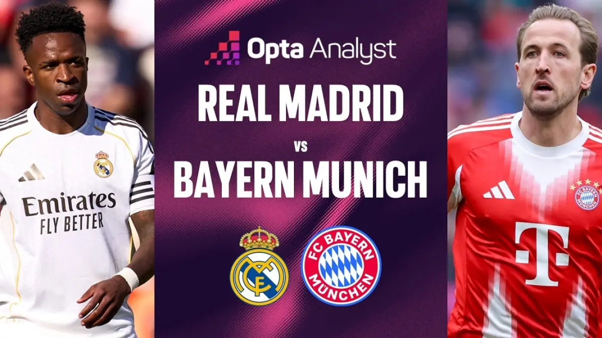 Real Madrid bersiap menjamu Bayern Munchen di Stadion Santiago Bernabeu dalam laga perempat final UEFA Champions League 2025/2026, Rabu (8/4/2026) dini hari WIB. (Sumber: theanalyst.com)