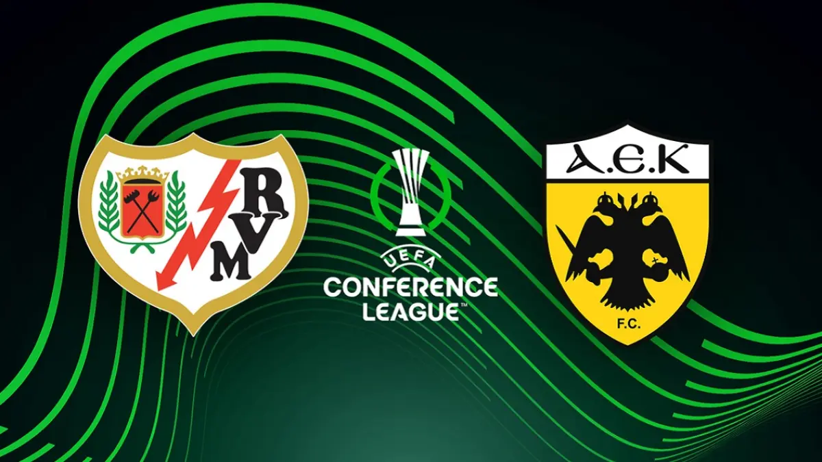 Rayo Vallecano bersiap menjajal kekuatan AEK Athens di Estadio de Vallecas pada leg pertama babak perempat final UEFA Conference League 2025/2026, Kamis (9/4/2026) malam WIB. (Sumber: thesportsdb.com)