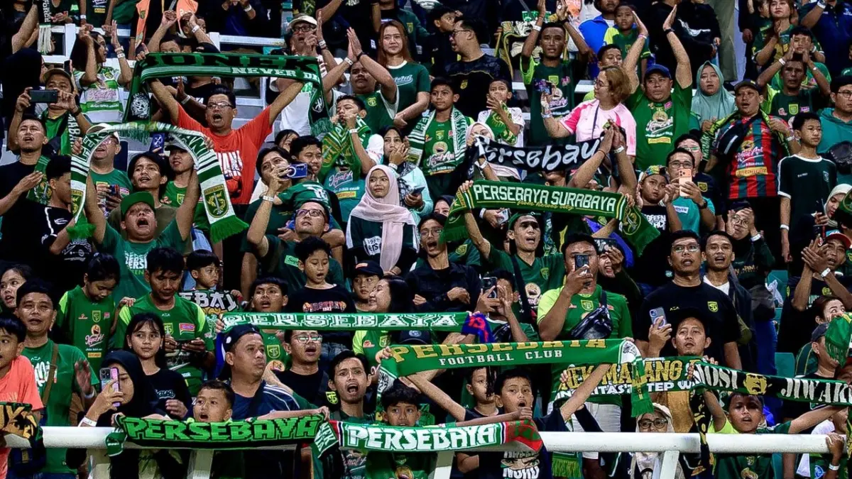 Bonek akan hadir langsung laga Persija Vs Persebaya di GBK. PERSEBAYA