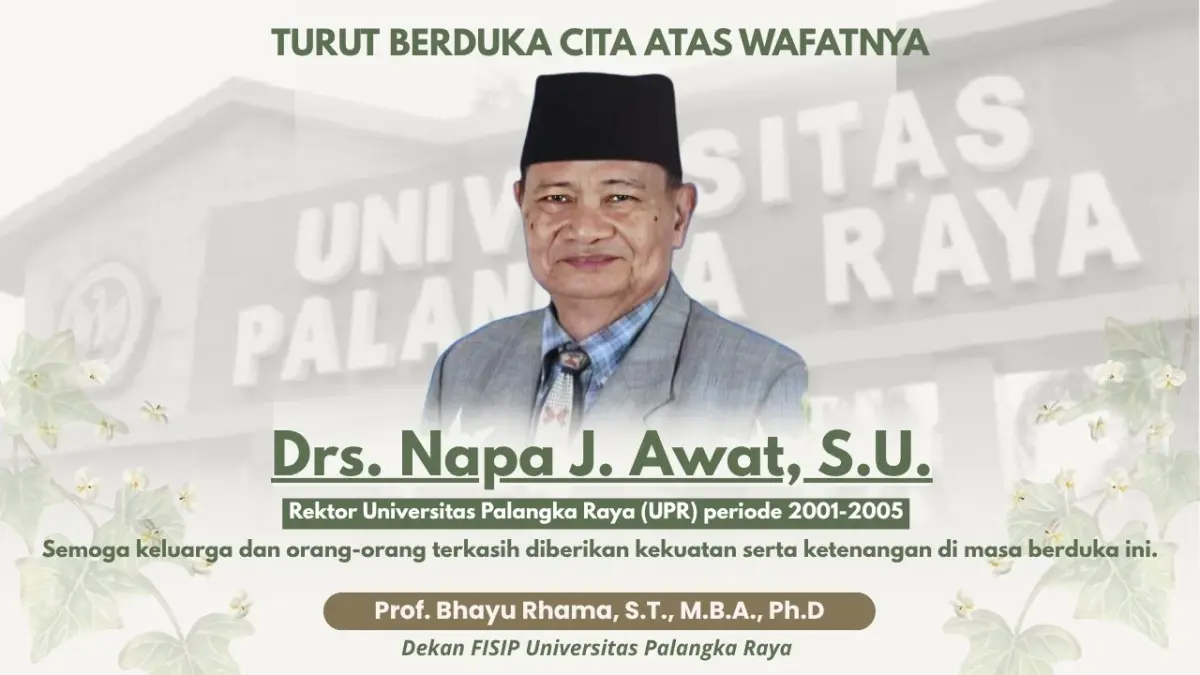 Drs. Napa J. Awat, S.U. meninggal dunia.