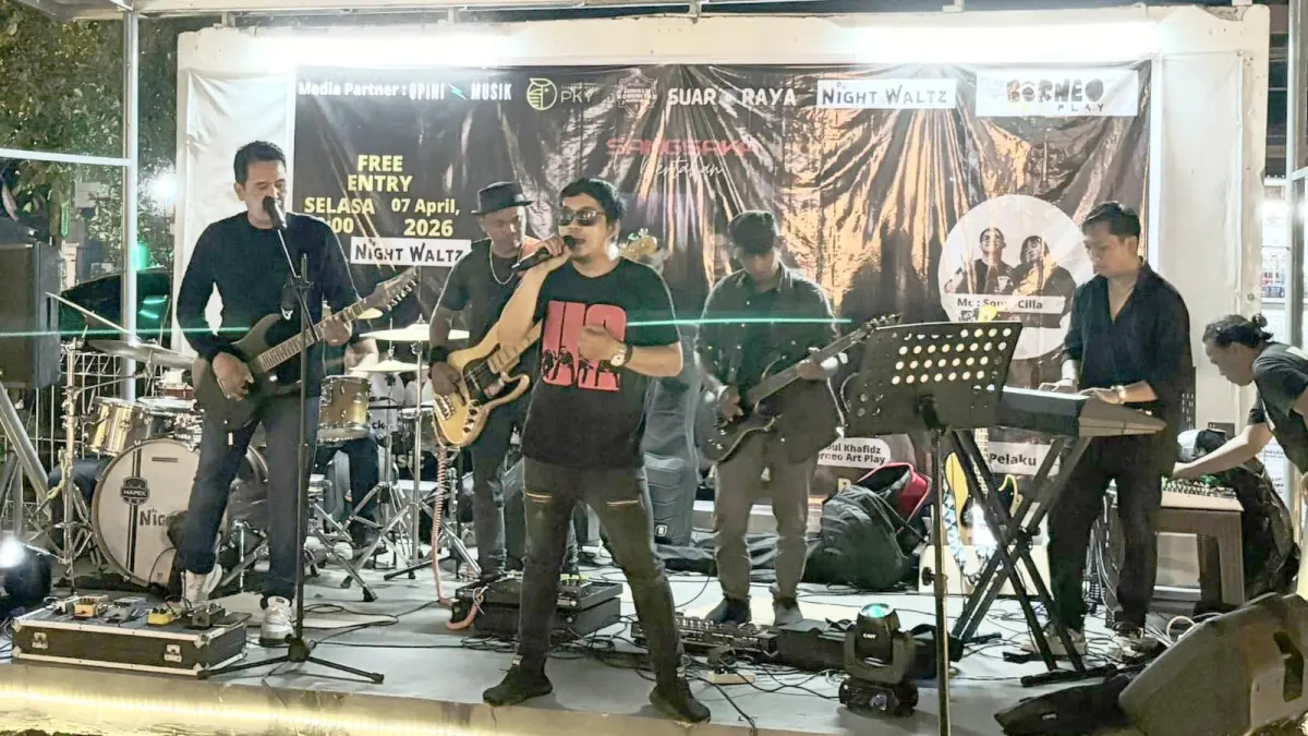 Sangsaka Band Rilis Single Bertahan di Night Waltz Café. RIFQI/KALTENG POS