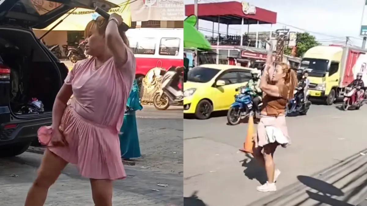 Pinkan Mambo live streaming di jalanan 