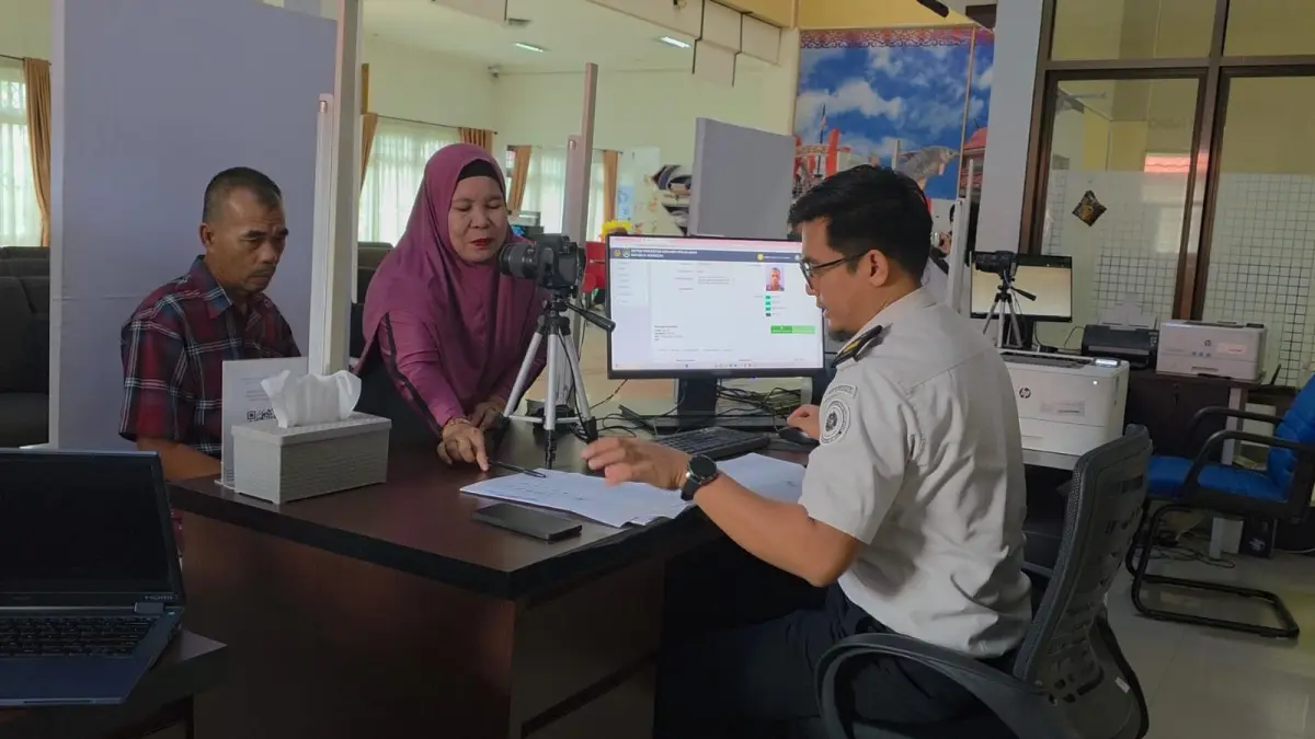 Proses pelayanan publik di Imigrasi tetap berjalan normal saat kebijakan WFH.HUMAS