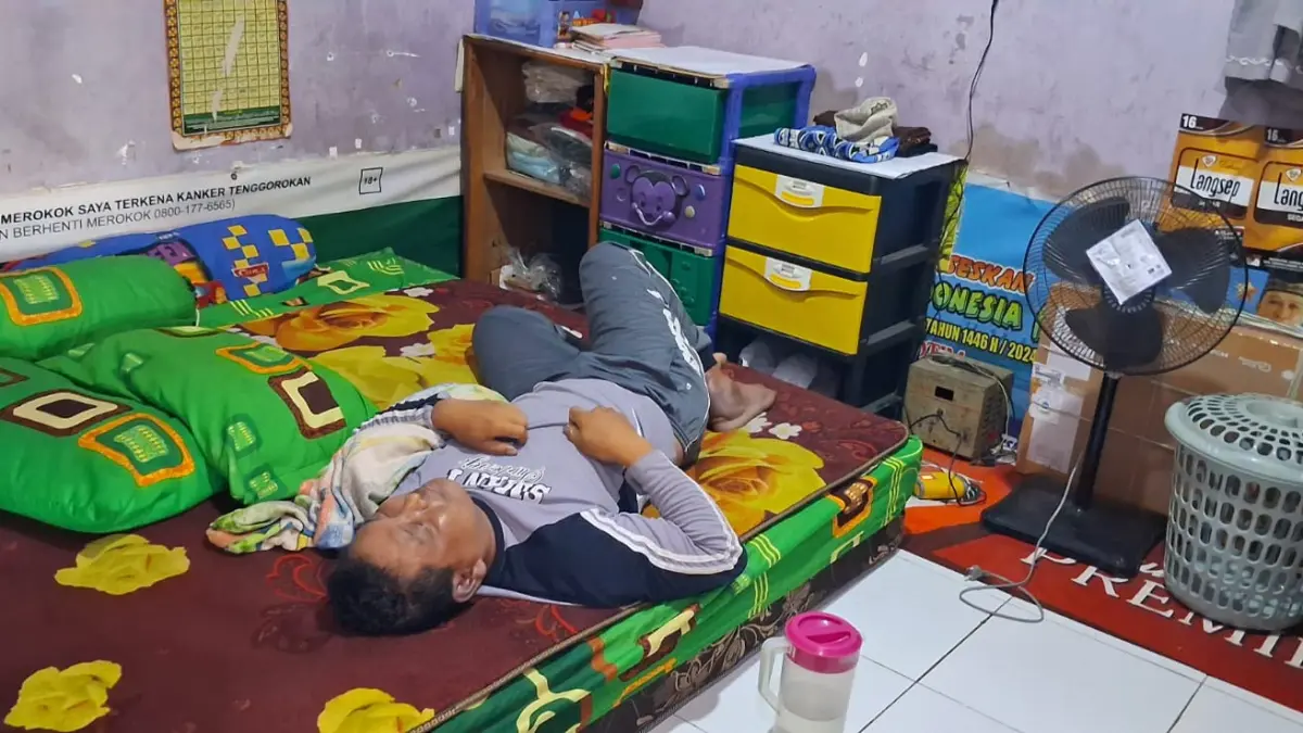 Suwardi, seorang penjual pentol keliling saat ditemukan tak bernyawa.BAHRI/KALTENG POS&nbsp;