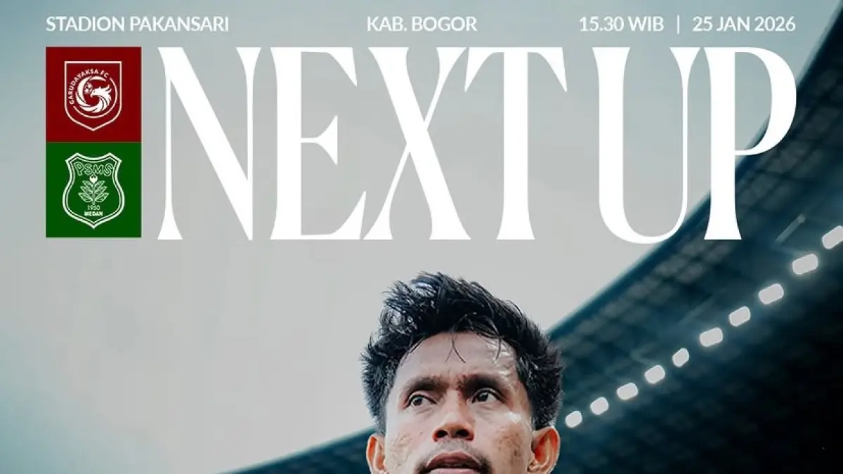 Garudayaksa bersiap menjajal kekuatan PSMS Medan di Stadion Pakansari dalam laga lanjutan Pegadaian Championship 2025/2026, Sabtu (11/4/2026) sore WIB. (Sumber: Instagram@garudayaksafc.official)