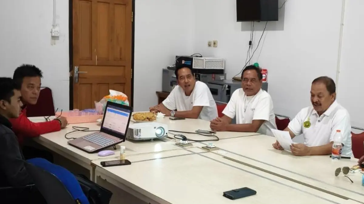 Rapat oleh KONI Kalteng menuju Porprov Kalteng 2026.Humas