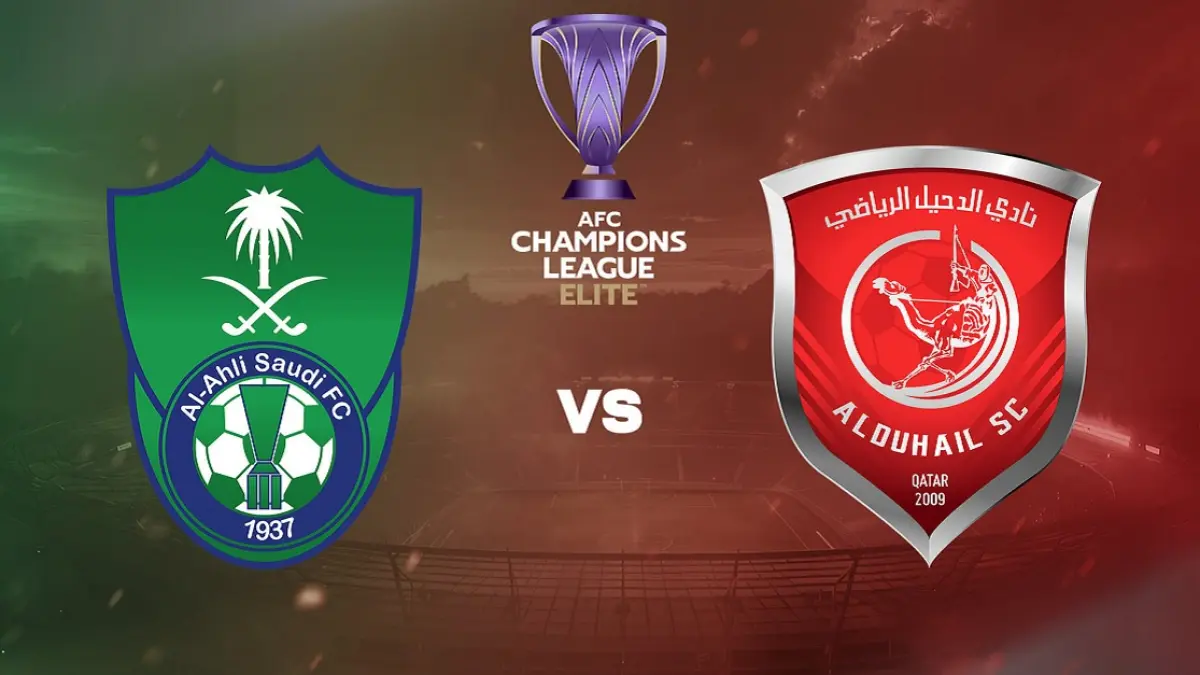 Al Ahli bersiap menjajal kekuatan Al Duhail di Alinma Bank Stadium, King Abdullah Sport City pada babak 16 besar AFC Champions League Elite 2025/2026, Senin (13/4/2026) pukul 21.45 WIB. (Sumber: khelnow.com)