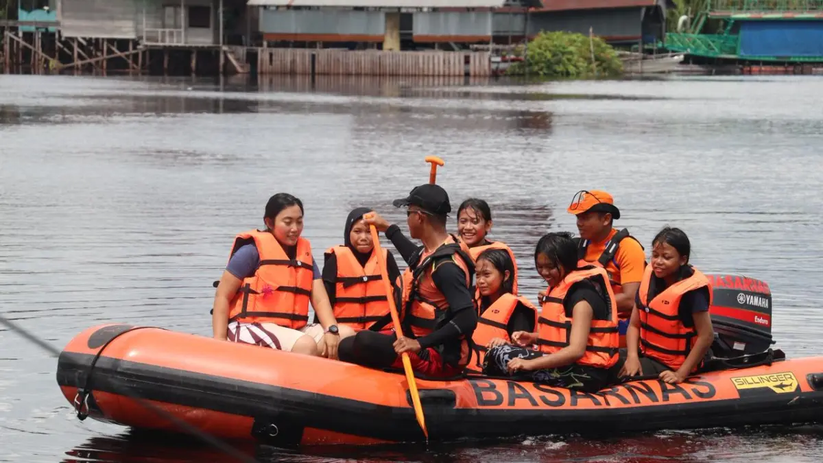 Pelatihan dasar Search and Rescue (SAR) air
