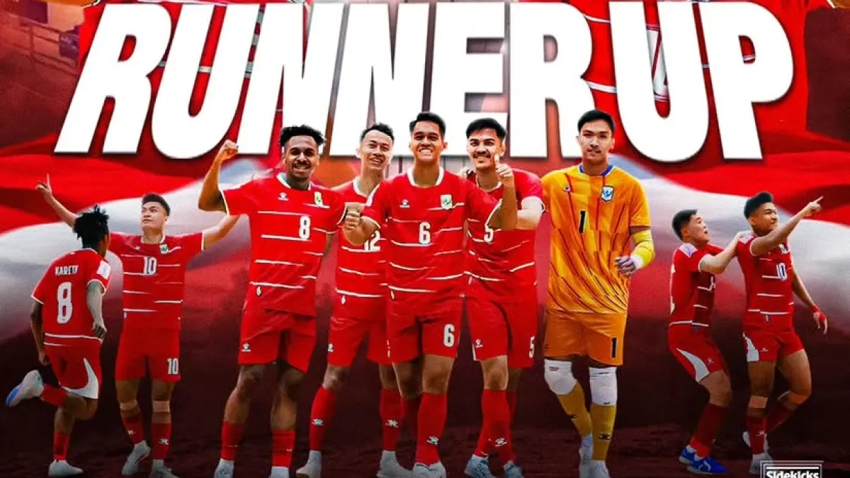 Timnas futsal Indonesia takluk 1-2 dari Thailand dalam laga final Piala AFF Futsal 2026 yang berlangsung sengit di Nonthaburi Hall, Bangkok, Minggu (12/4) malam WIB. (Sumber: Instagram@sideclicksfc.id)