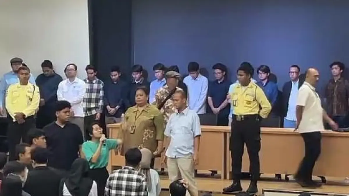 BEM UI menuntut 16 mahasiswa terduga pelalu pelecehan di DO.Screenshoot