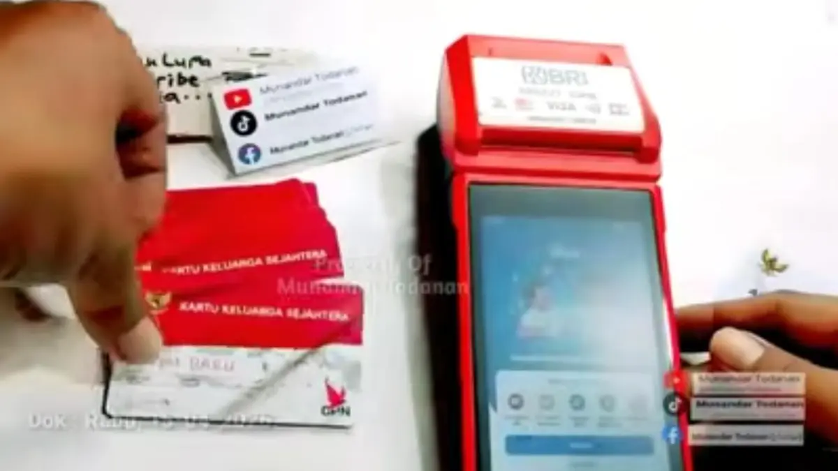 Praktik cek saldo KPM Mandiri.Youtube/Munandar Todanan.
