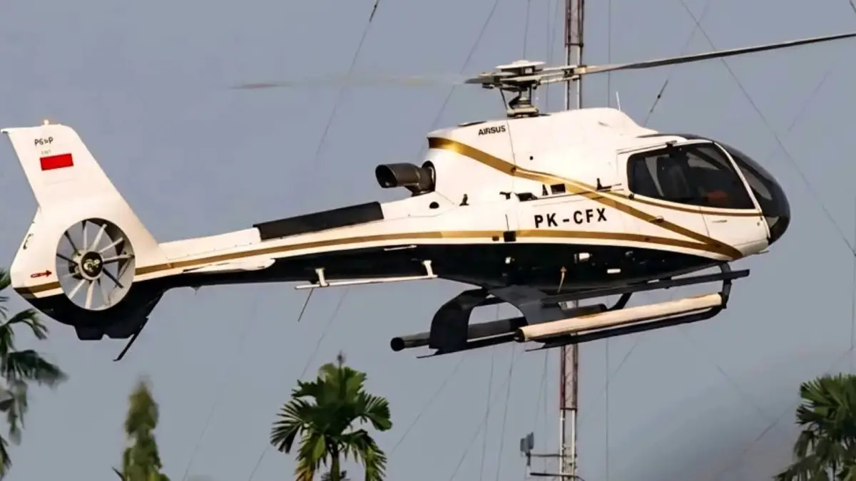 helikopter dengan registrasi PK-CFX dilaporkan kehilangan kontak