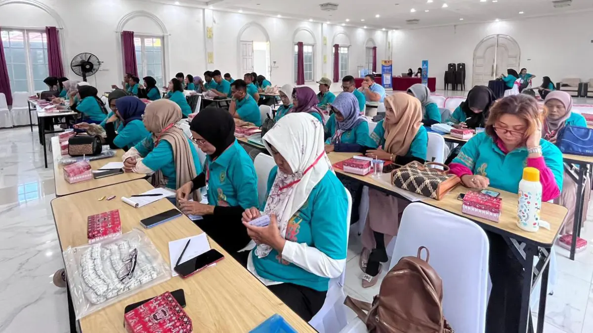 Peserta sosialisasi dari pelaku UMKM.Humas