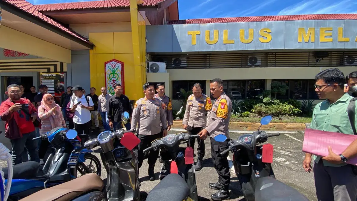 Rilis kasus curanmor melibatkan ASN Seruyan.Miftah/kaltengpos.jawapos.com