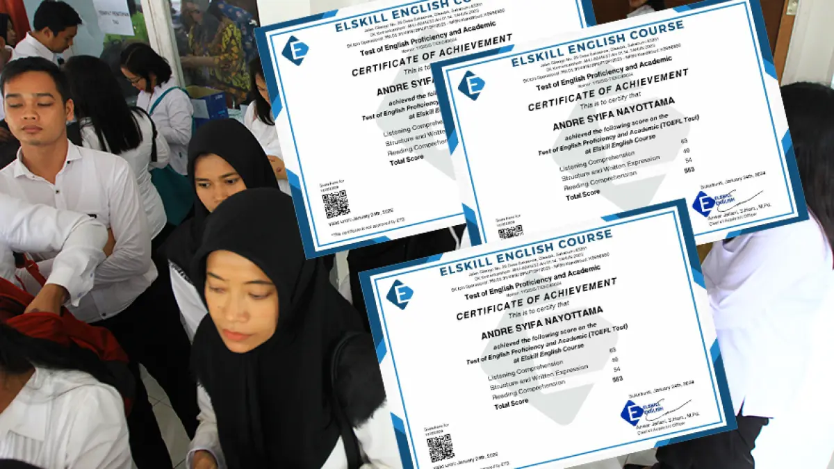 Sertifikat TOEFL modal melamar CPNS 2026.Dok Kalteng Pos