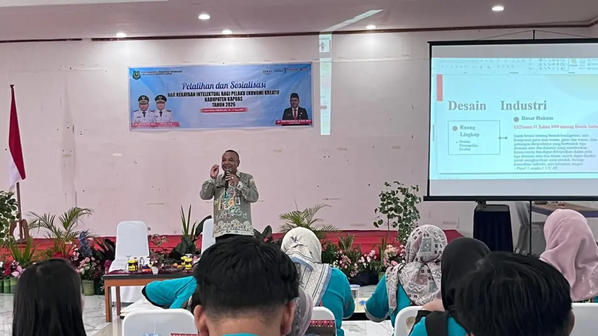  Sosialisasi kekayaan intelektual dan bimbingan teknis HAKI di Kapuas.Humas