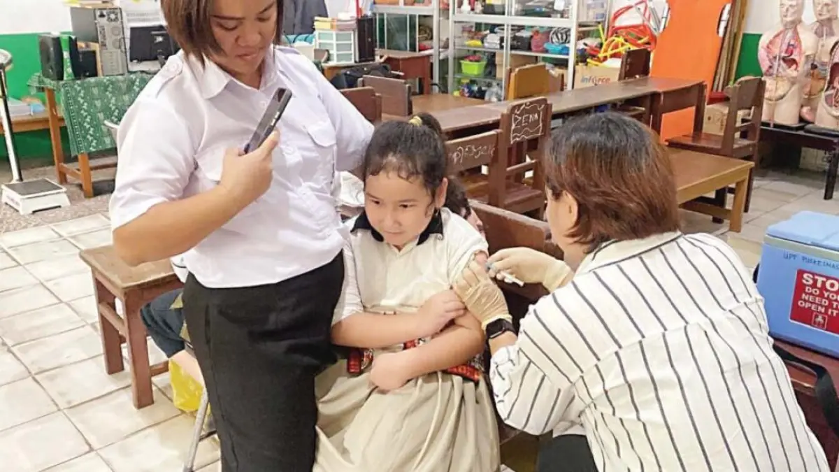 Imunisasi pada anak sangat penting.Kamila/Kalteng Pos