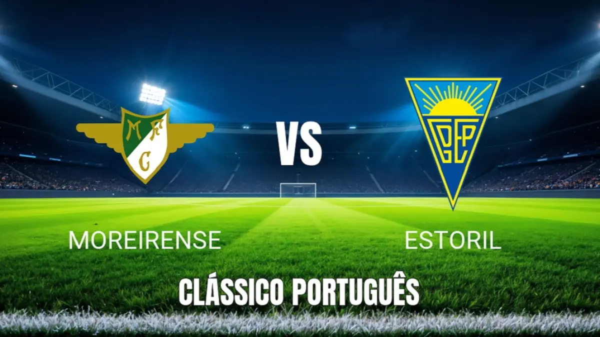 Moreirense FC bersiap menjamu GD Estoril Praia di Stadion Parque Joaquim de Almeida Freitas pada pekan ke-30 Primeira Liga 2025/2026, Selasa (21/4/2026) dini hari WIB. (Sumber: lancedojogo.com.br)