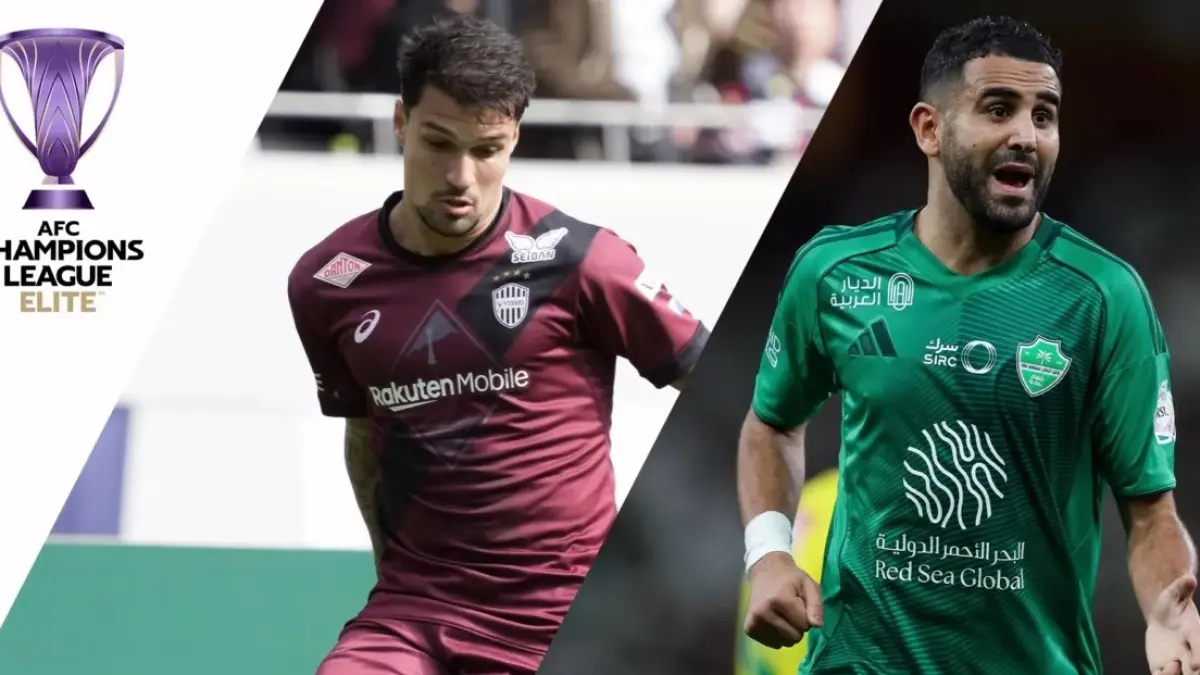 Vissel Kobe akan menghadapi tim kuat Al Ahli di King Abdullah Sports City, Jeddah pada babak semifinal AFC Champions League Elite 2025/2026, Senin (20/4/2026) malam WIB. (Sumber: disneyplus.com)