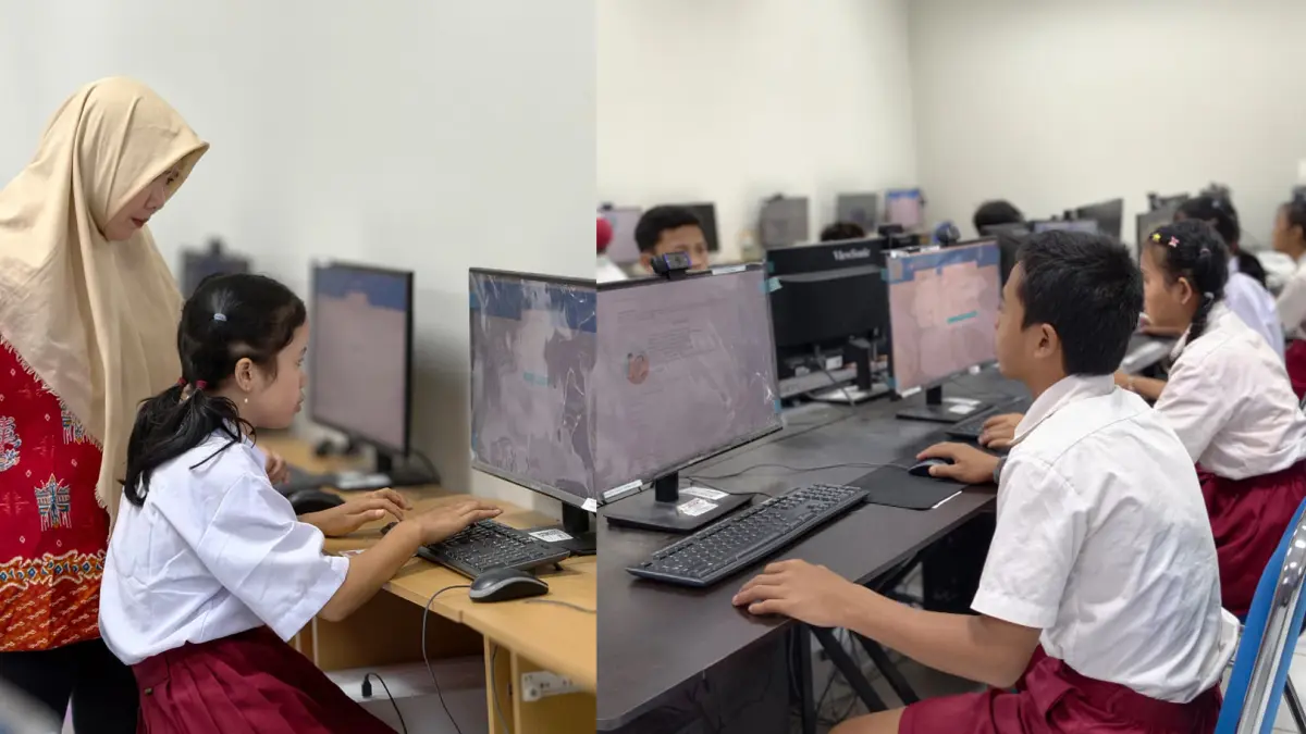 Pelaksanaan TKA di SMK Maharati.Humas