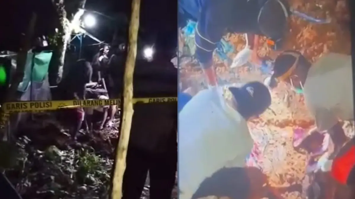 Video penggalian jasad perempuan di BJAP 2.Screenshoot