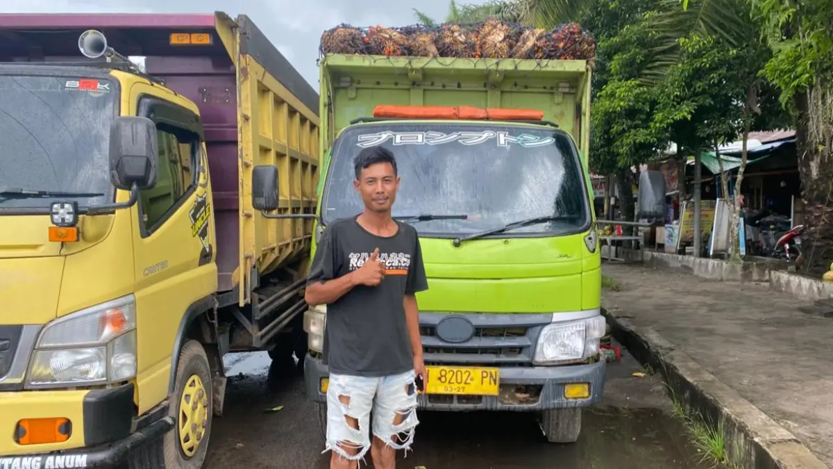 Sopir truk di Sampit berharap kualitas B50 bagus.Miftah/kaltengpos.jawapos.com