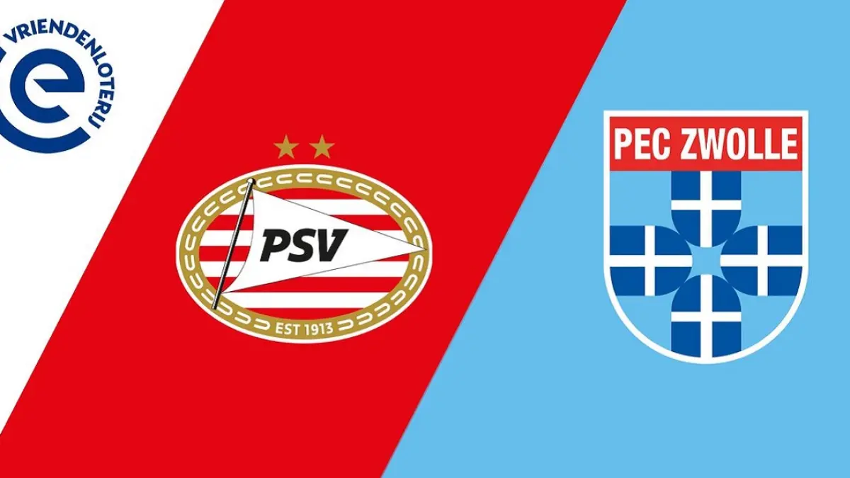 PSV Eindhoven akan menjajal kekuatan PEC Zwolle di Philips Stadion dalam laga lanjutan Eredivisie musim 2025-2026, Jumat (24/4/2026) dini hari WIB. (Sumber: espn.com.sg)