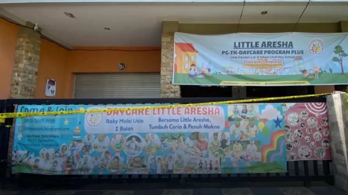Daycare Little Aresha disorot, 30 pengasuh dan petinggi yayasan diamankan, 53 anak jadi korban.Instagram/@pandanganjogja