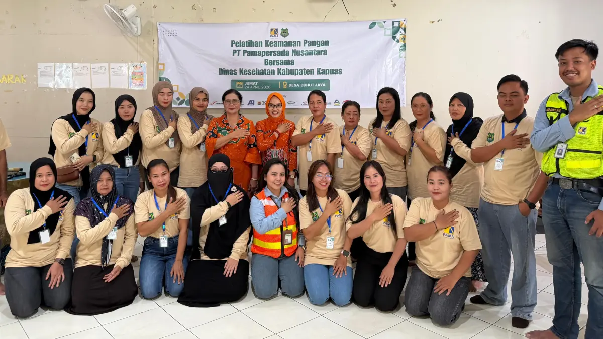 PT Pamapersada Nusantara (PAMA) Distrik MCIP bersama para pelaku UMKM.Humas