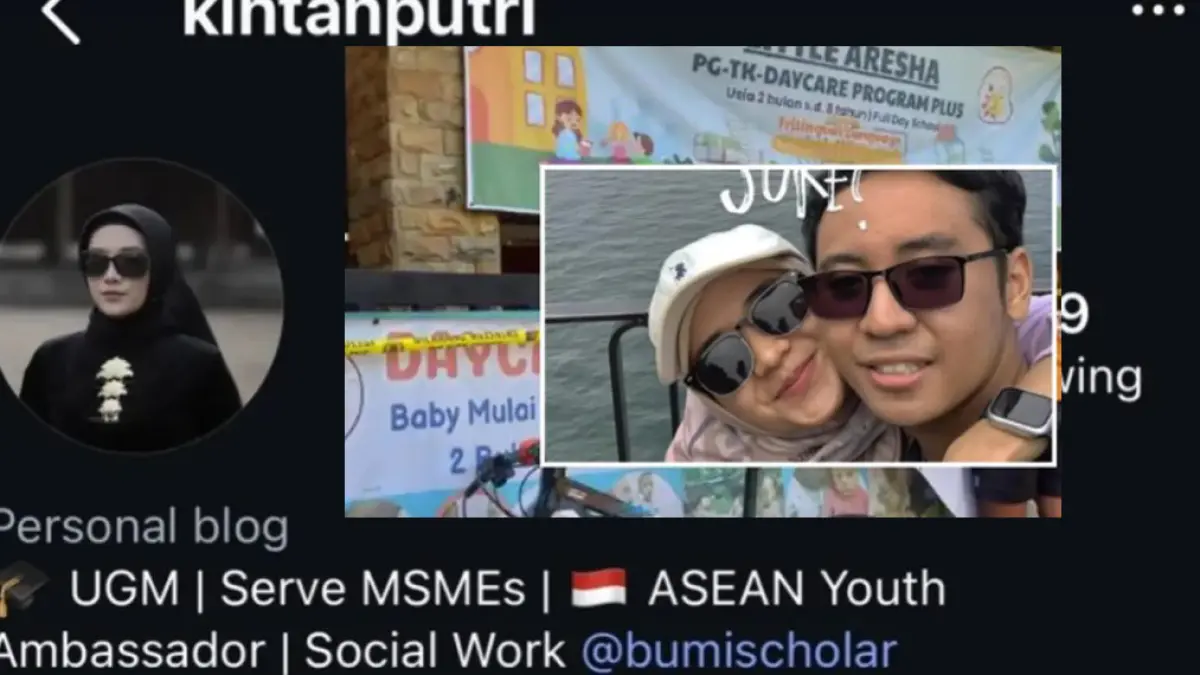 Foto diduga menantu pemilik Daycare Little Aresha.Instagram/@cakepmedia.id