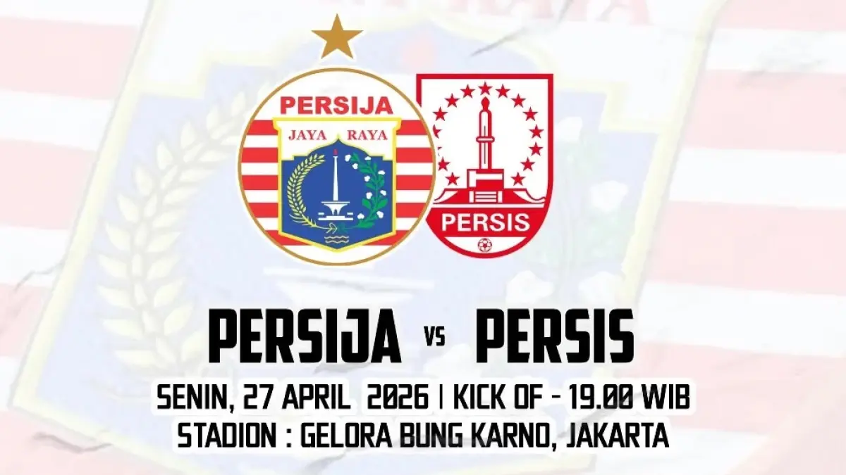 Persija Jakarta bersiap menjamu Persis Solo di Stadion Gelora Bung Karno, Senayan dalam laga pekan ke-30 BRI Super League 2025-2026, Senin (27/4/2026) malam WIB. (Sumber: Instagram@jakcikini)