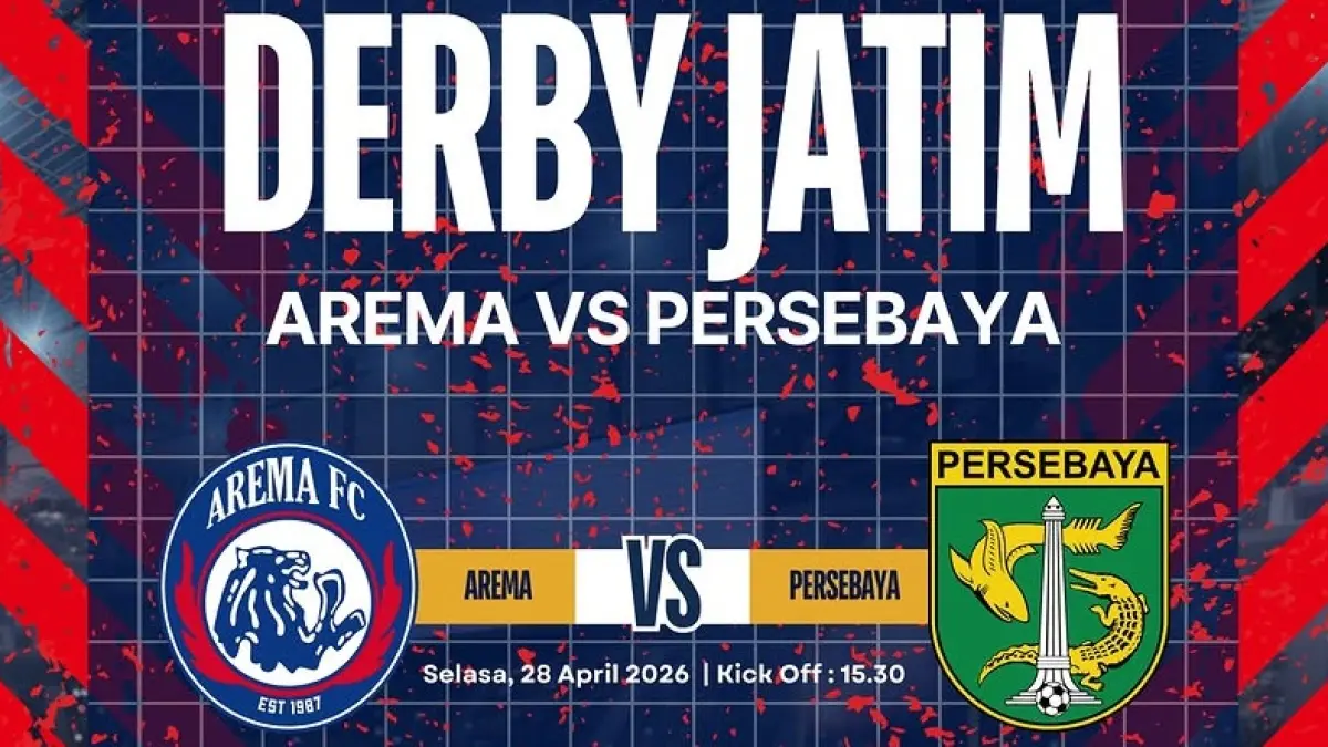 Arema FC bersiap dijadwalkan menghadapi Persebaya Surabaya di Stadion Kapten I Wayan Dipta dalam laga pekan ke-30 BRI Super League 2025-2026, Selasa (28/4/2026) sore WIB. (Sumber: pesenkopi.id)