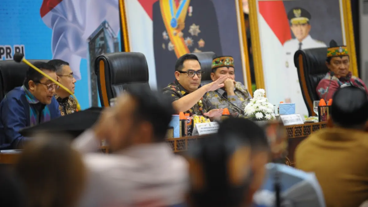 Ketua Komisi II DPR RI, Rifqinizamy Karsayuda kunjungan ke Kalteng bahas soal pertanahan.Arief Prathama/Kalteng Pos
